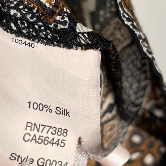 Madewell | Silk Bohème Popover Shirt in Burnished Floral - Picture 10 of 11